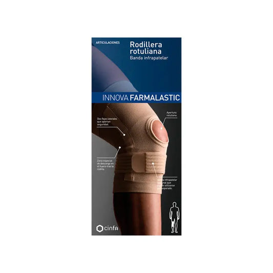 Patellar Knee Brace with Infrapatellar Band Size Medium Beige