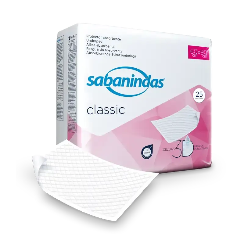 Sabanindas Normal Absorbent Pad 60 x 90 cm 25 unités