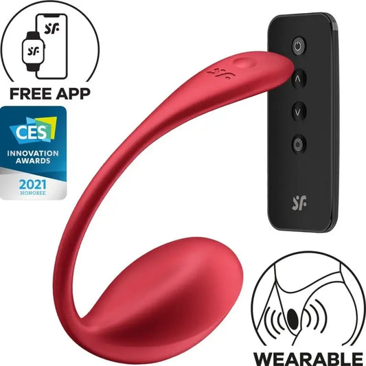 Satisfyer Shiny Petal G-Spot Stimulator Télécommande Rouge Free App