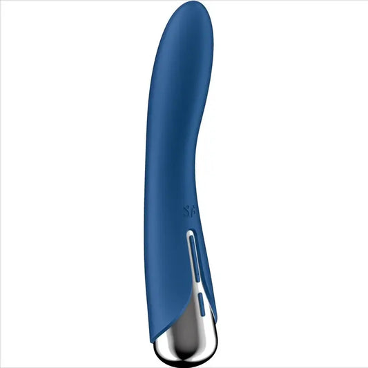 Satisfyer Spinning Vibe 1, vibromasseur rotatif pour point G, bleu