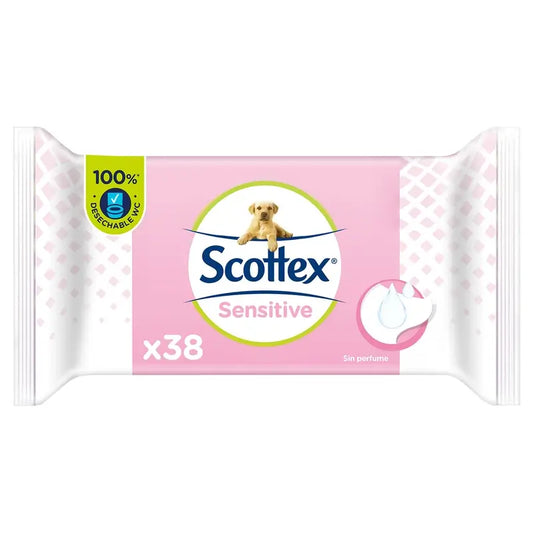 Papier toilette humide Scottex Sensitive, 38 pièces.