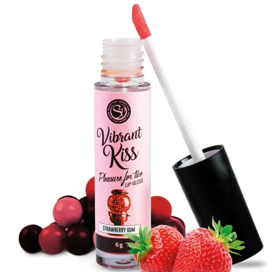Secret Play Lip Gloss Vibrant Kiss Fraise et chewing-gum