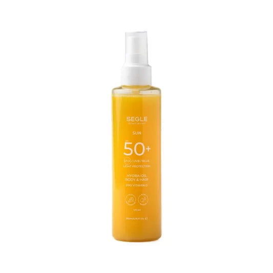 Segle Spray solaire biphasé corps et cheveux SPF50+, 200 ml