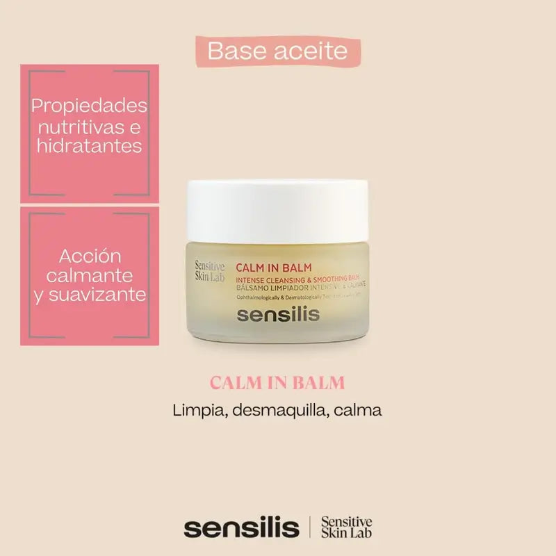 Sensilis Calm In Balm Baume nettoyant pour peaux sensibles et réactives 50 Ml