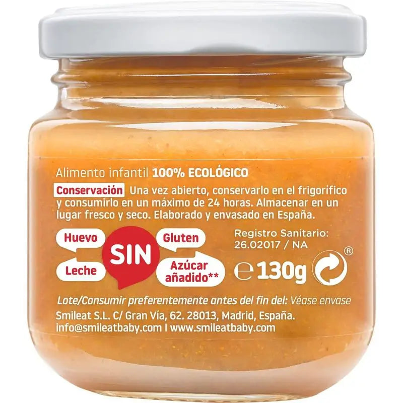 Smileat Pomme, Orange et Carotte Petit Cube, 6x130 Gr