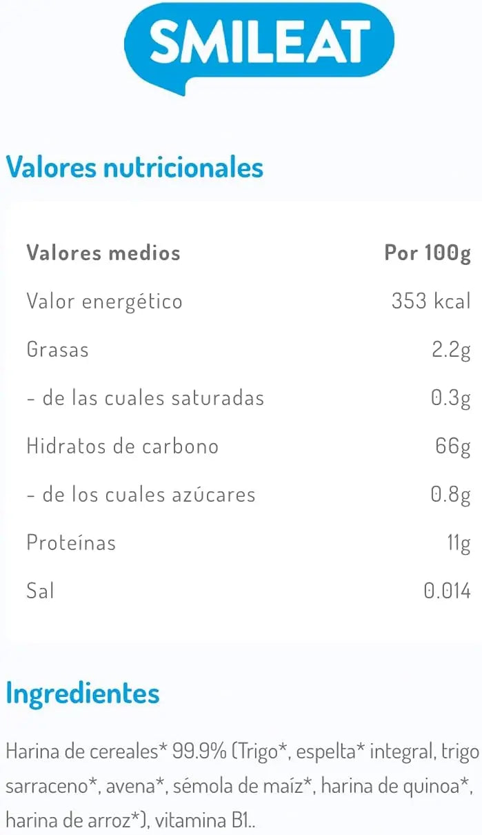 Smileat bouillies de 7 céréales bio, 200 g