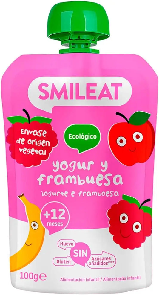 Smileat Pouch Yaourt et Framboise Eco 100 g
