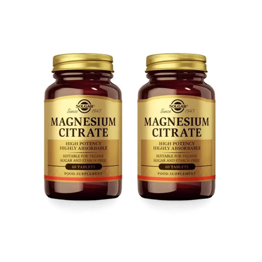 Solgar Citrate de Magnésium, 2x120 Comprimés