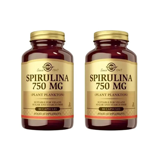 Solgar Spiruline 750Mg, 2X80 Gélules