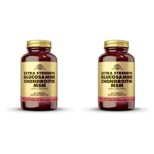 Solgar Glucosamine Chondroïtine Msm, 2X60 Comprimés