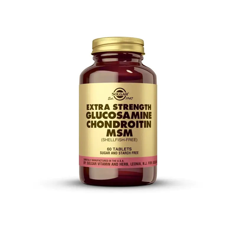 Solgar Glucosamine Chondroïtine MSM, 60 Comprimés