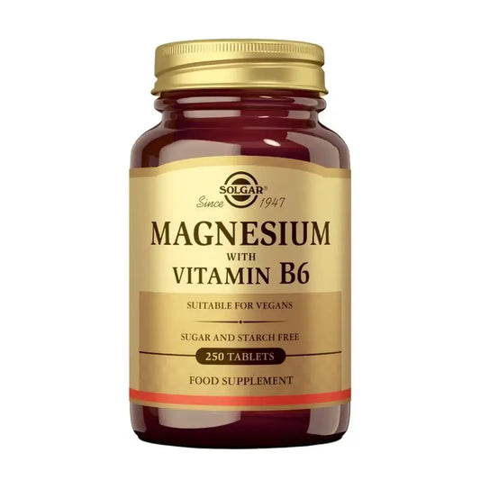 Solgar Magnesium with Vitamin B6, 250 Tablets