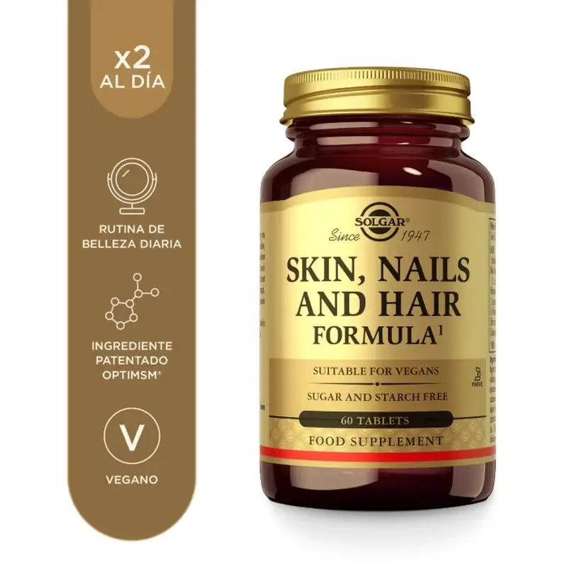 Solgar Hair Skin and Nails, 60 comprimés