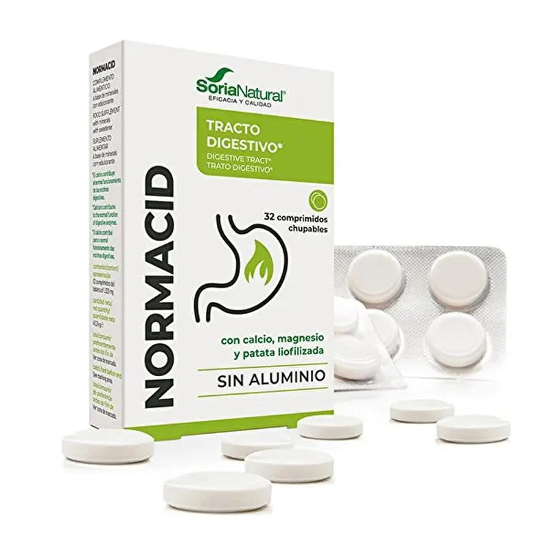 Soria Natural Normacid 1250 Mg, 32 Comprimés