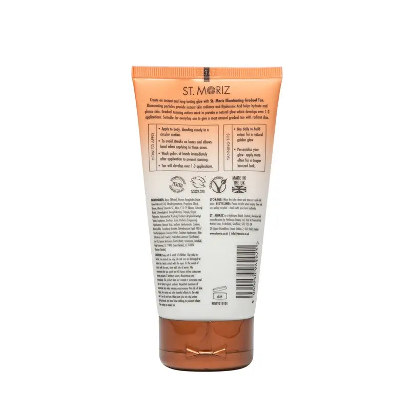 St Moriz Glow Gradual Advanced Illuminating Self Tanning Lotion , 150 ml