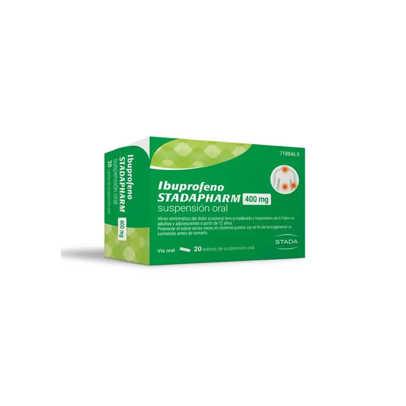 Stadapharm Ibuprofen, 400 mg 20 sachets Suspension orale 10 ml