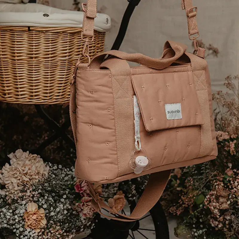 Suavinex Baby Trolley Bag Rectangulaire Sac à Pain Poésie Rose
