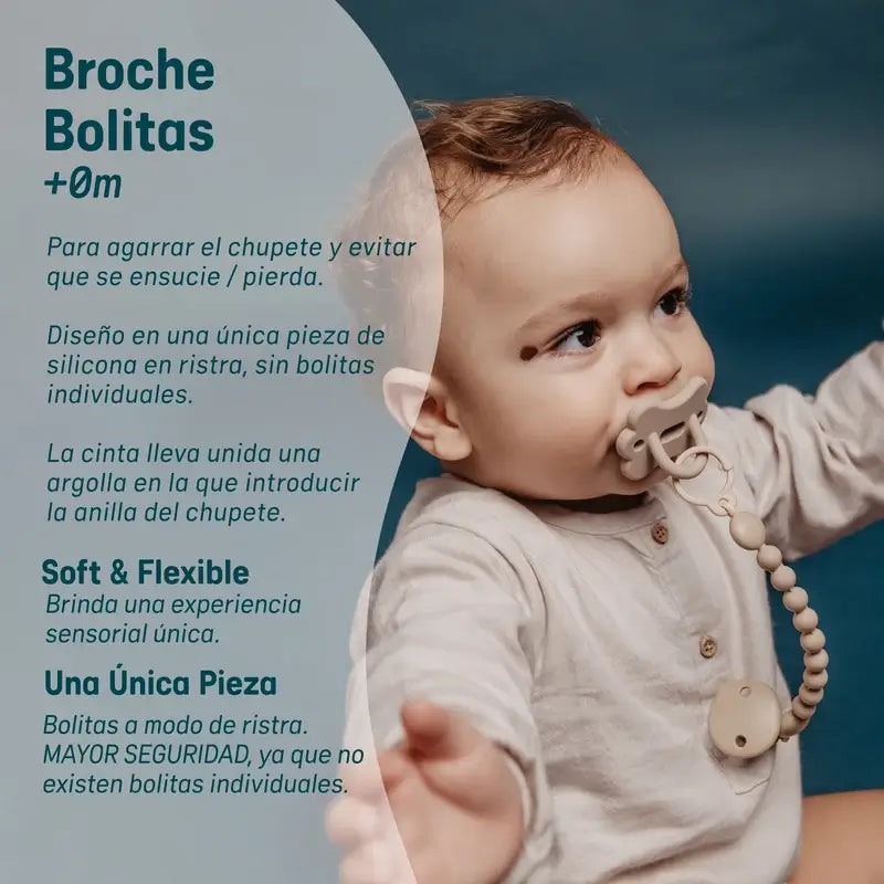 Pince en silicone Suavinex, Bleu Ballad