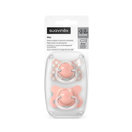 Suavinex Sucettes Sx Pro Teat -2/2 Mois Wild&Free Pink, 2 unités