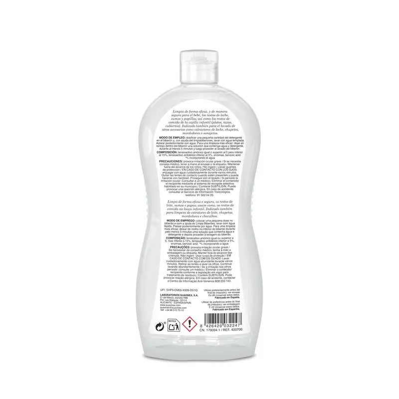 Suavinex Détergent pour biberons et tétines 500 ml