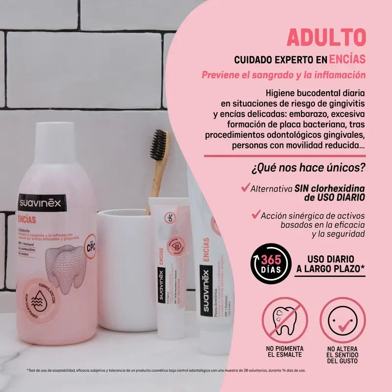 Suavinex Dentifrice Gencives, usage quotidien, 75 Ml