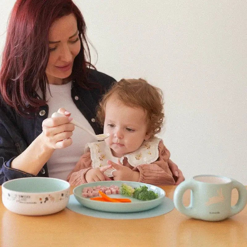 Suavinex Baby Tableware +6 Months, Pink