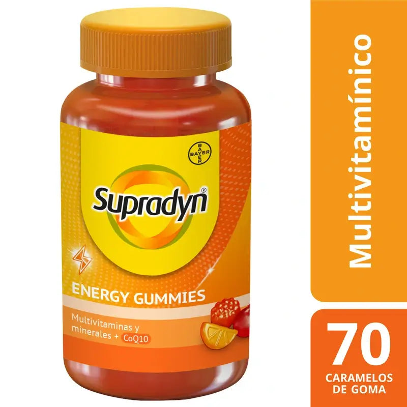 Supradyn Energy Vitamins et Energy Multivitamins, 70 gommes