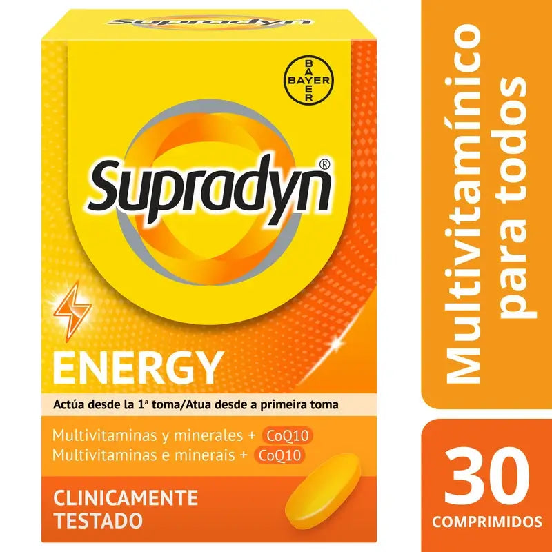 Supradyn Energy Vitamines, minéraux et énergie quotidienne, 30 comprimés