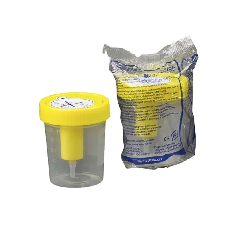 Surgicalmed Enfa 120 Ml Vacuum Urine Collector Container - Yellow (Test Tube Not Included), 1 unité