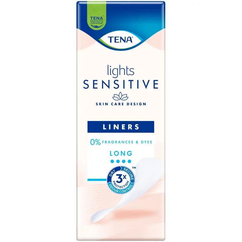 Tena Lights Sensitive Long Liner, 20 pièces