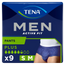 Tena Hommes Pantalon Actif Taille S-M, 9 Pcs.