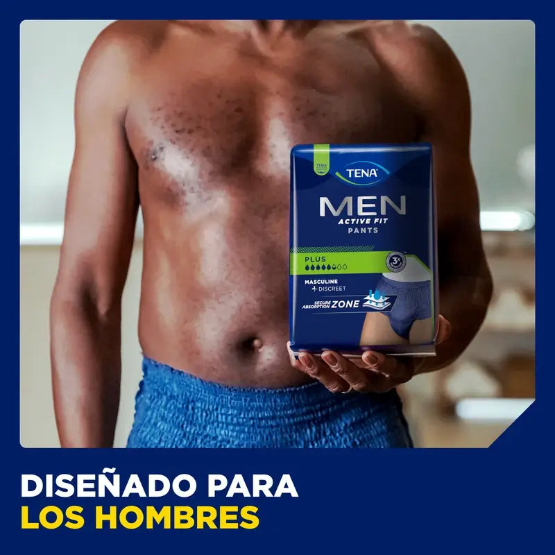 Tena Hommes Pantalon Actif Taille S-M, 9 Pcs.