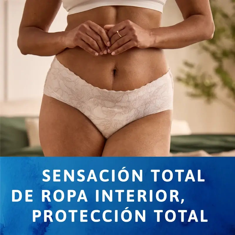 Tena Silhouette Blanc Taille basse Taille M, 12 unités