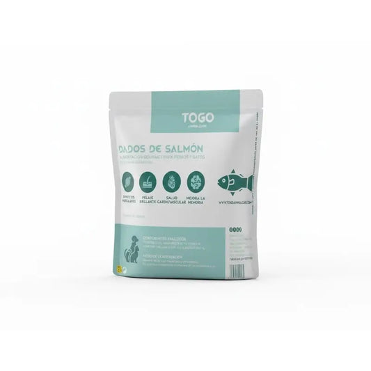 Snacks Togo au saumon en dés, 60 grammes