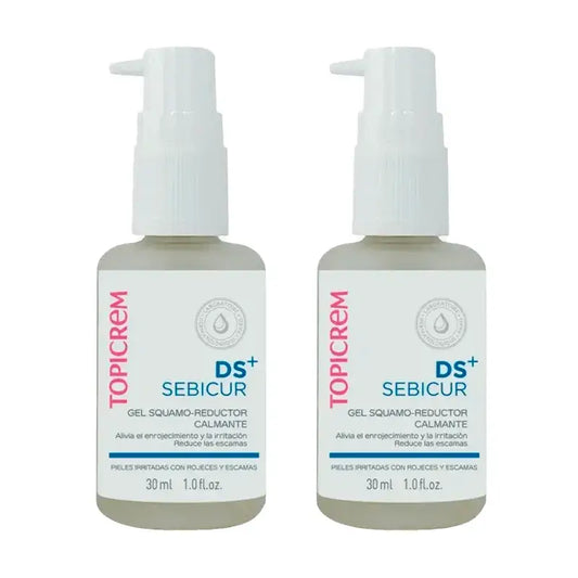 Topicrem DS+ Sebicur Gel apaisant réducteur de squames, Pack 2 x 30 ml