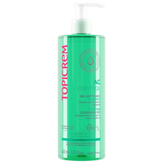 Topicrem Ac Control Gel nettoyant purifiant, 400 Ml
