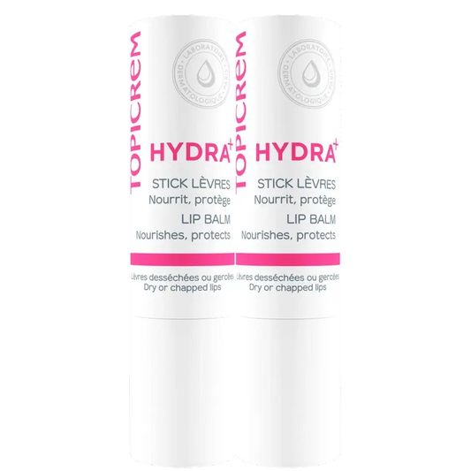 Topicrem Hydra+ Baume à lèvres ultra-hydratant Duo Pack 4 G 2ème unité 50%.