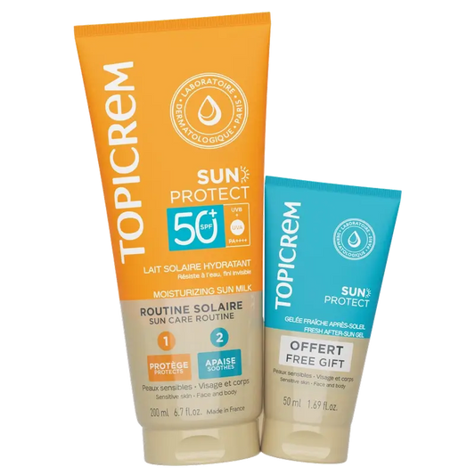 Topicrem Pack Sun Protect Body Milk Spf50+ 200Ml + Aftersun 50Ml Gratuit