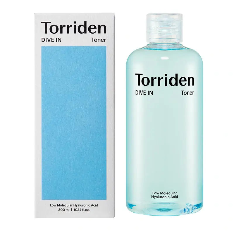 Torriden Dive-In Lotion tonique à base d'acide hyaluronique à faible poids moléculaire, 300 ml