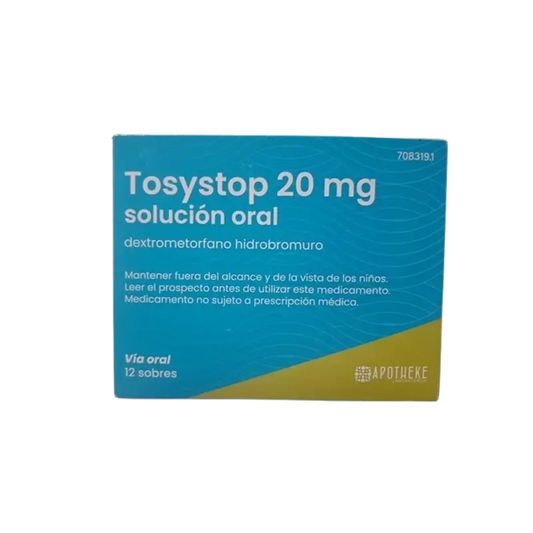 Tosystop 20 Mg Oral Solution, 12 sachets