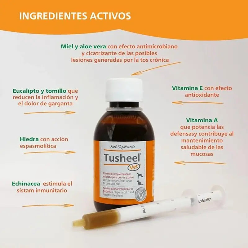 Heel Tusheel Veterinary Cough Syrup Chiens et Chats 150 ml