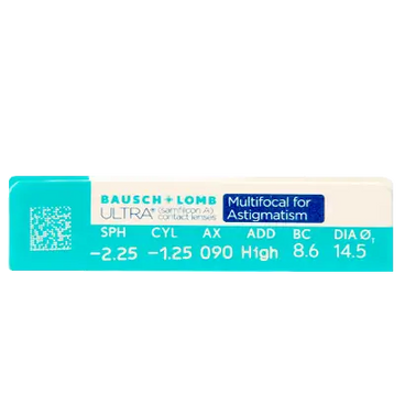 Lentilles ultra-multifocales pour l'astigmatisme, mensuelles, 6 unités