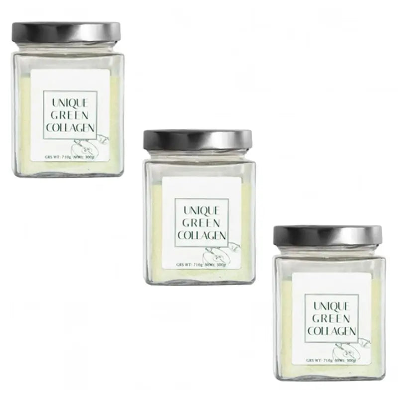 Unique Green Collagen Nutritional Supplement, Triply 3x300 Grammes