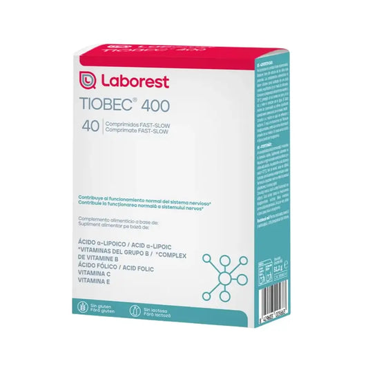 Tiobec 400 Complément alimentaire 40 comprimés Fast-Slow
