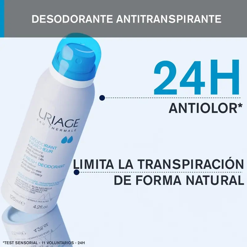 Déodorant fraîcheur d'Uriage 125 ml