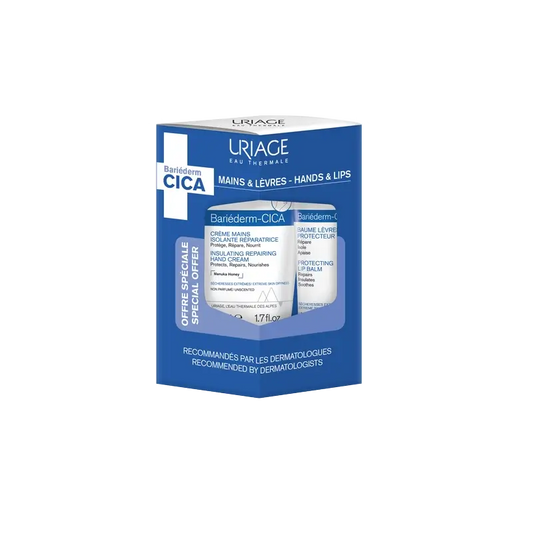 Uriage Promo Bariéderm-Cica Crème mains, 50 ml + Baume à lèvres 15 ml