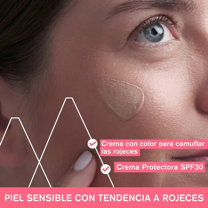 Uriage Roséliane Cc Cream Spf30 Crème colorée pour les peaux sensibles, rouges, rosacées et hyper-réactives, 40 ml