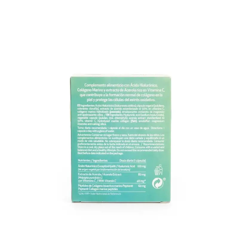 Colagenova Hyaluronic + Acide Hyaluronique 100 + Collagène + Vitamine C, 30 Capsules