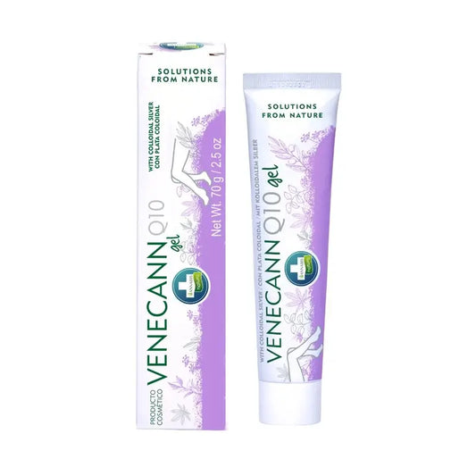 Varicann Q10 - Gel de chanvre naturel et végétalien - Soulagement des jambes fatiguées, 70 grammes