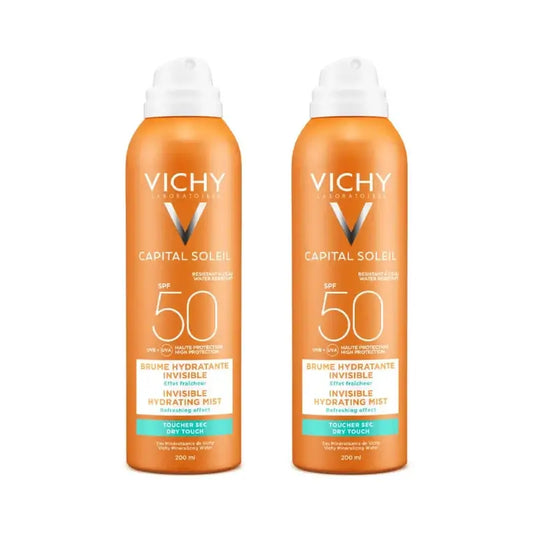 Vichy Capital Soleil Brume Hydratante Invisible Spf 50, 2X200 Ml